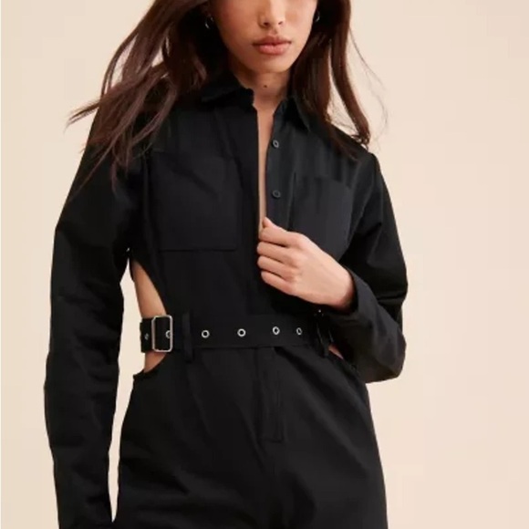 The Ragged Priest Midnight Cutout Coveralls size 12 in black - Picture 4 of 13